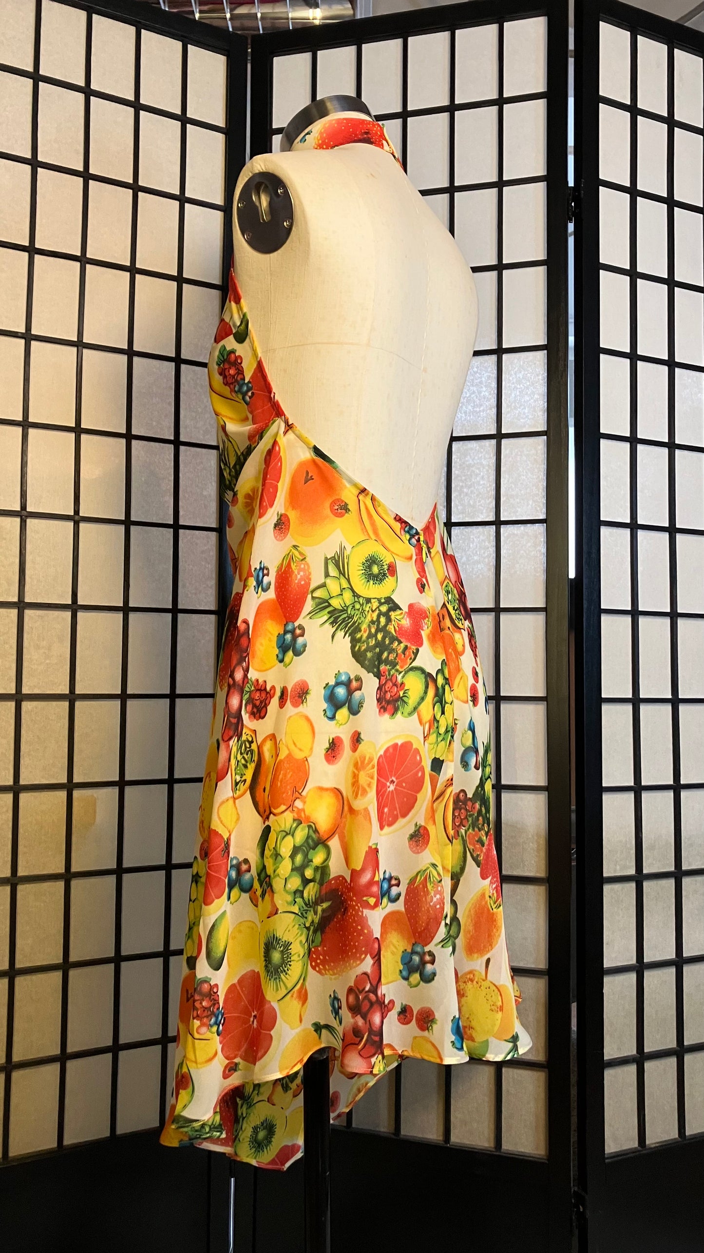 🍊Fruchtig 🍇🥝🍓Cheongsam auf Bias