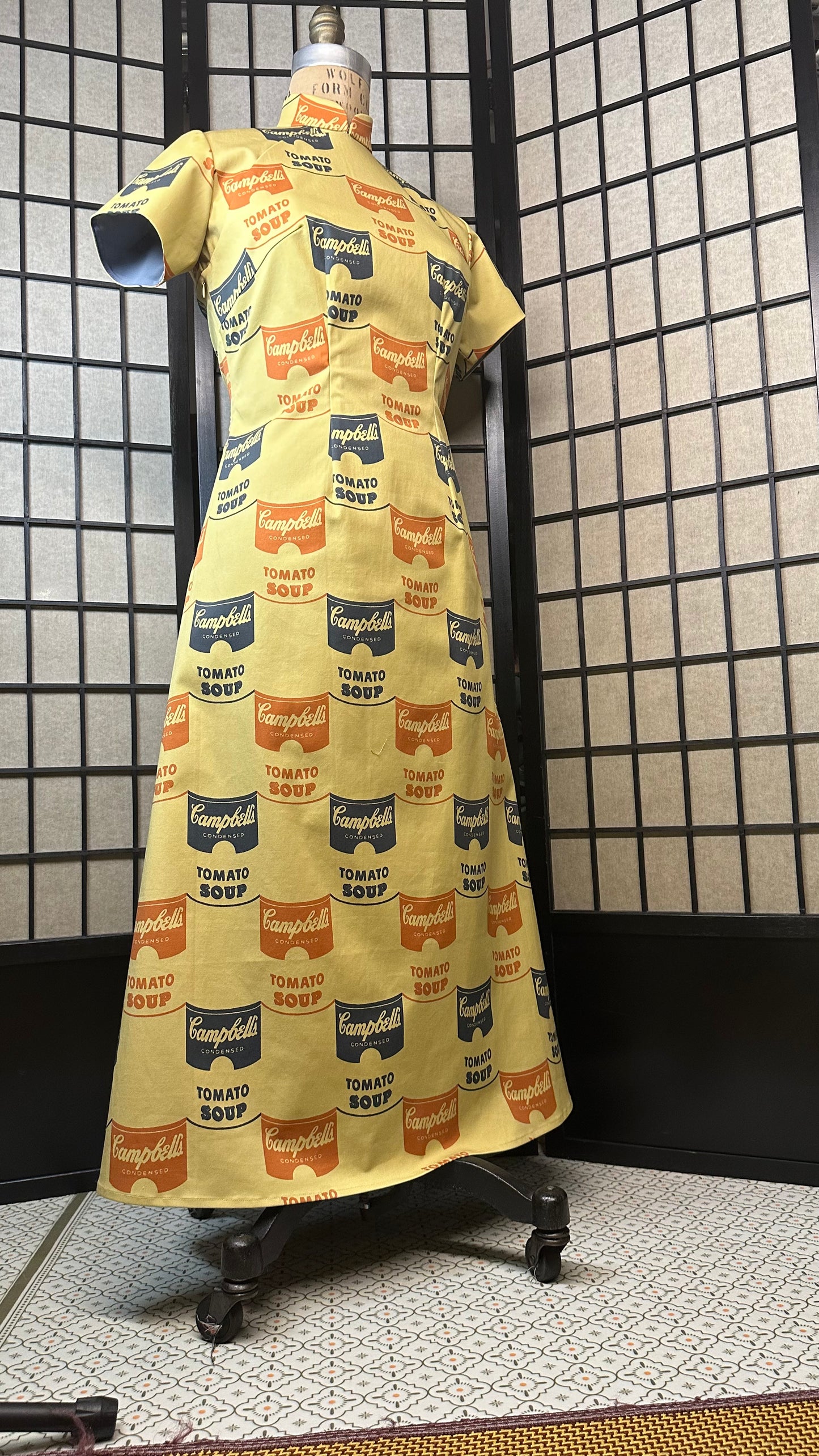 🥫Campbell Soup A-Linien-Cheongsam