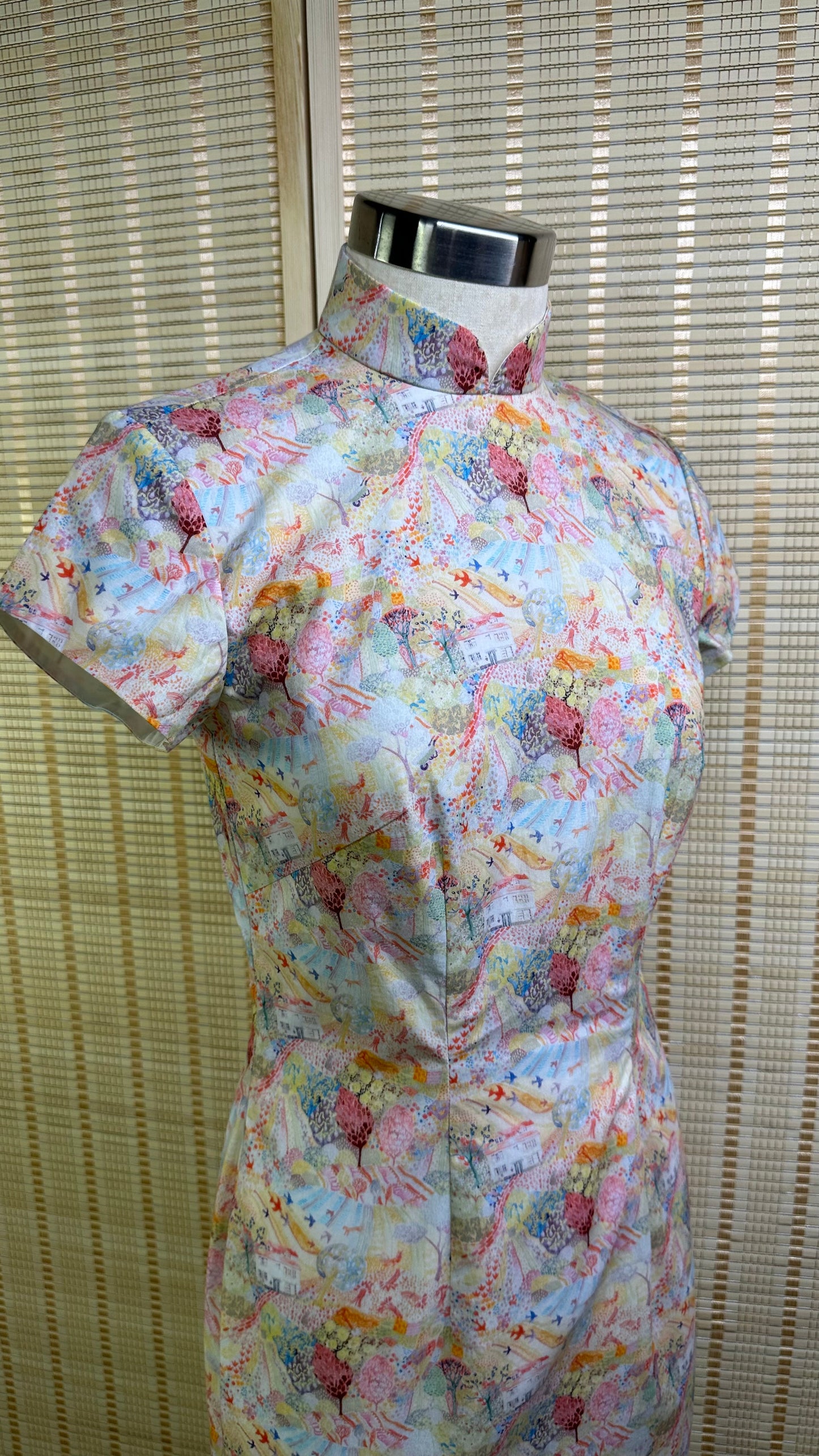 💐 Joyful Village Baumwoll-Cheongsam