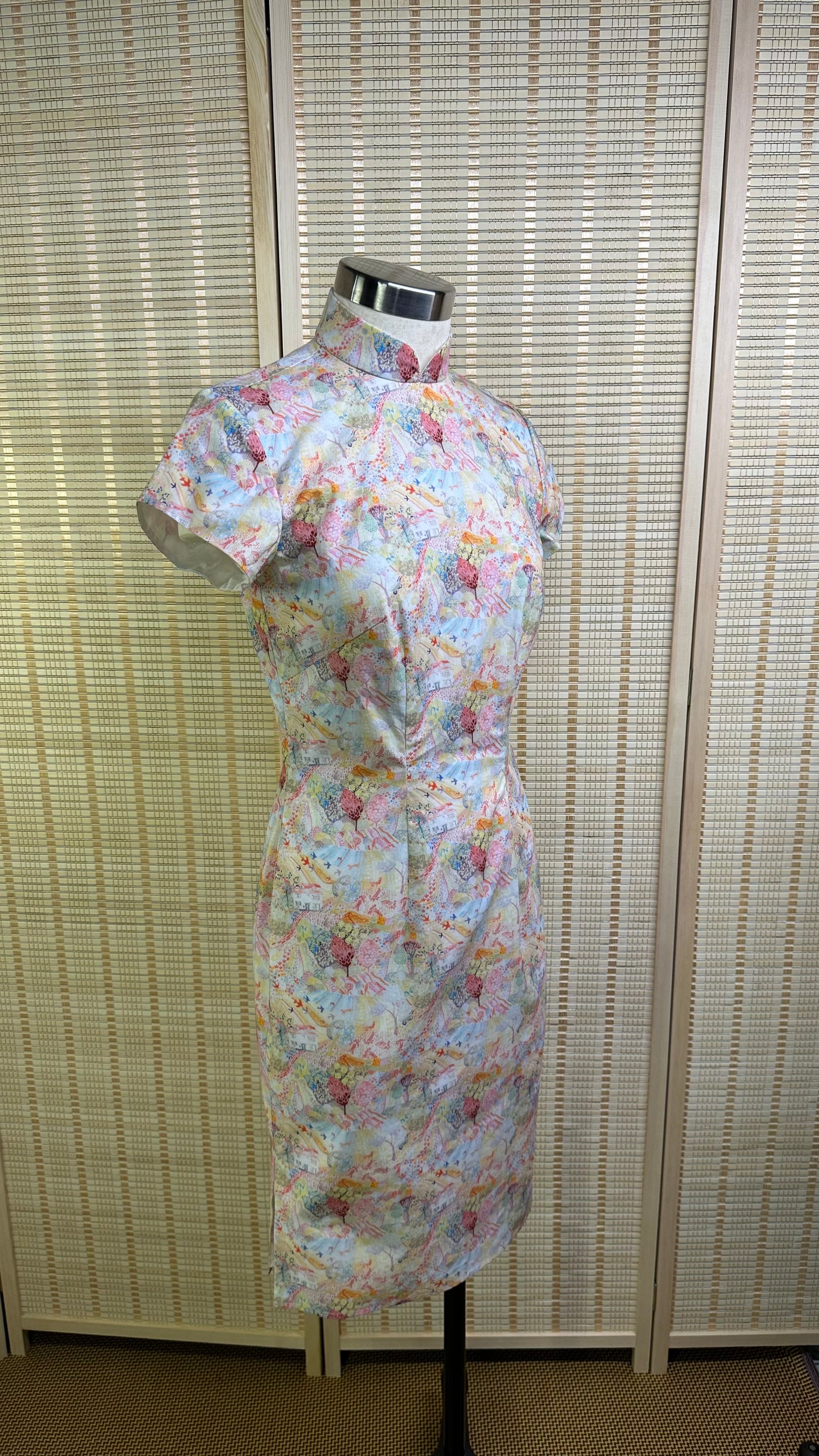 💐 Joyful Village Baumwoll-Cheongsam