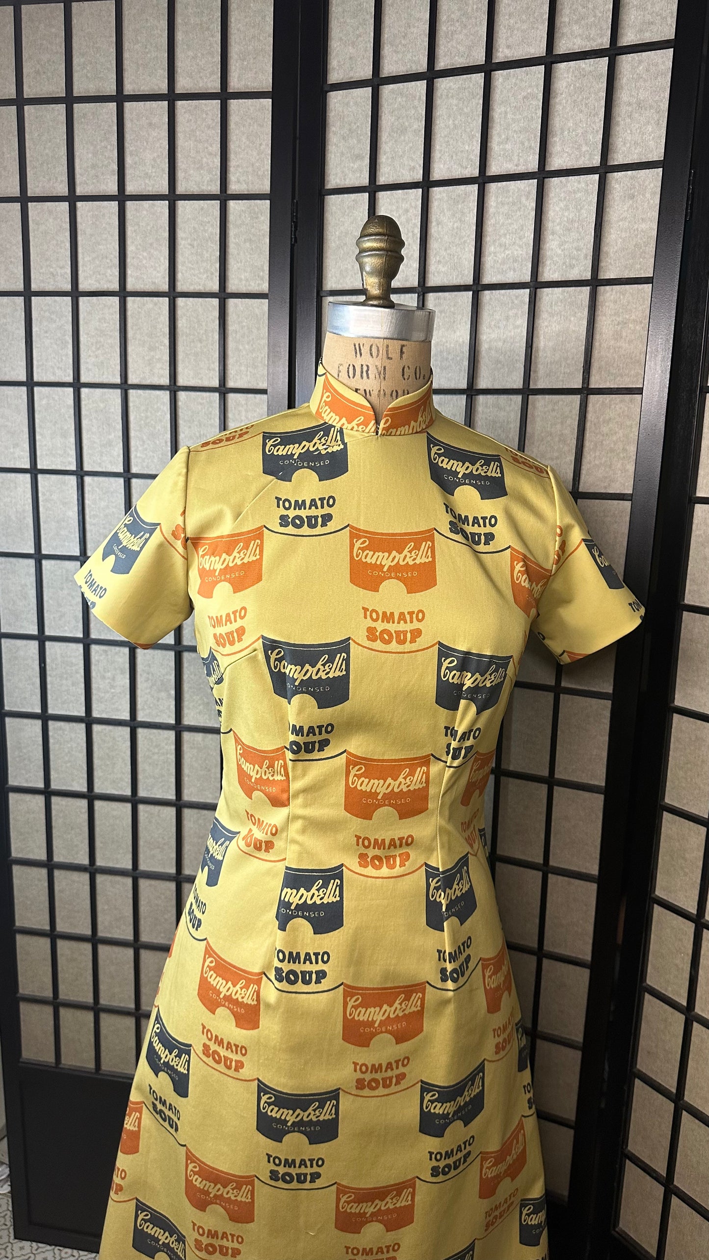 🥫Campbell Soup A-Linien-Cheongsam