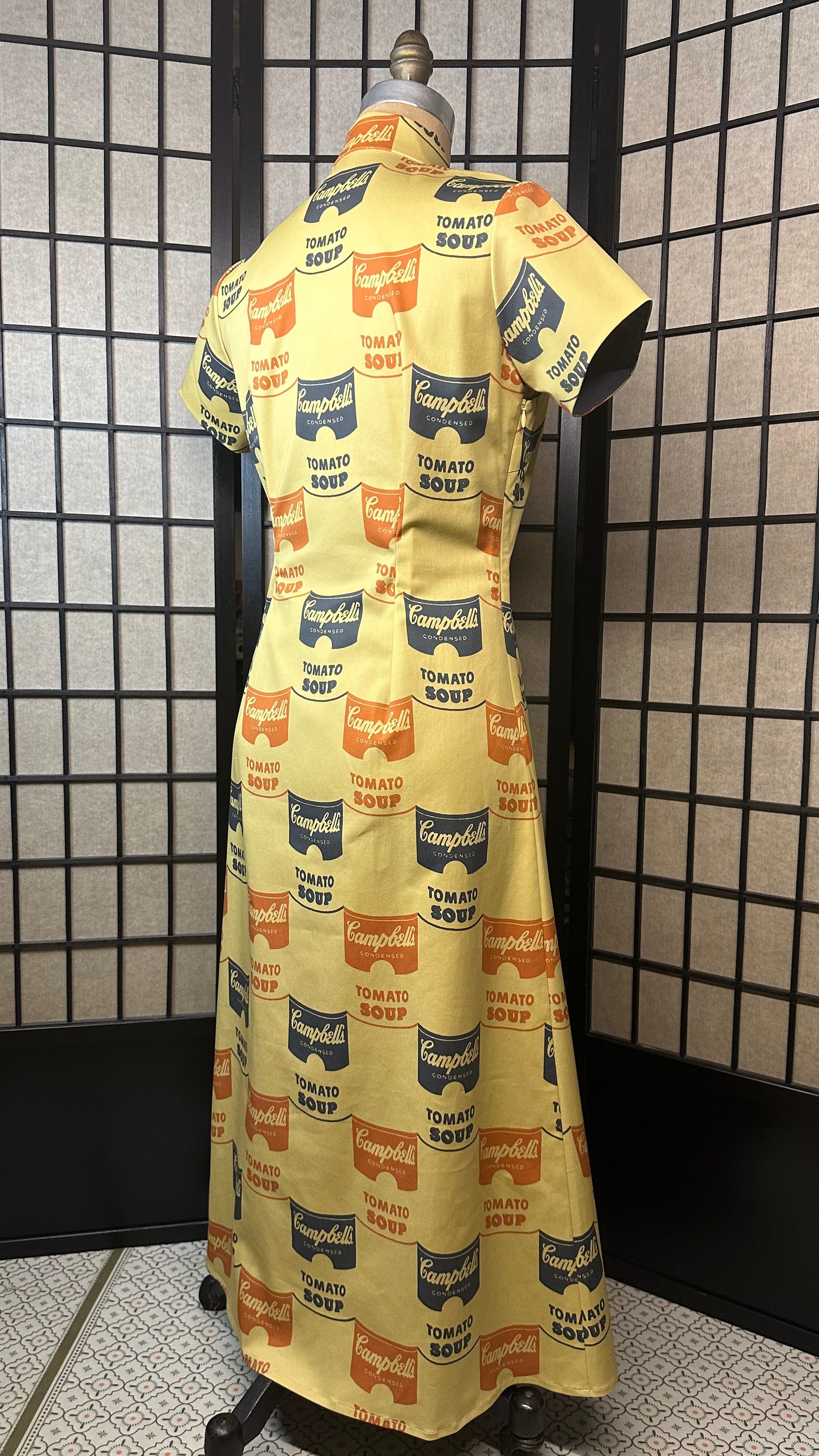 🥫Campbell Soup A-Linien-Cheongsam