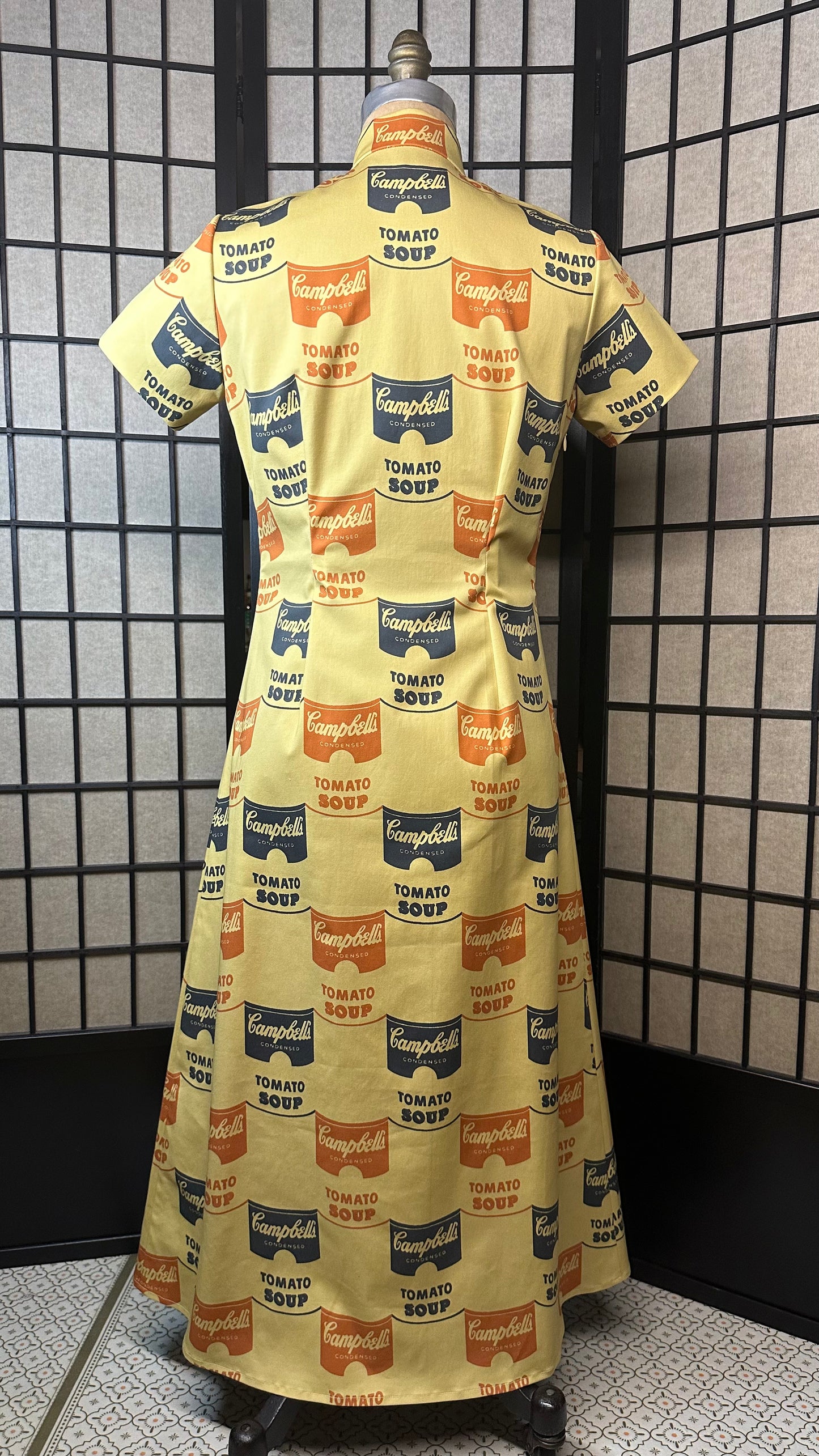 🥫Campbell Soup A-Linien-Cheongsam