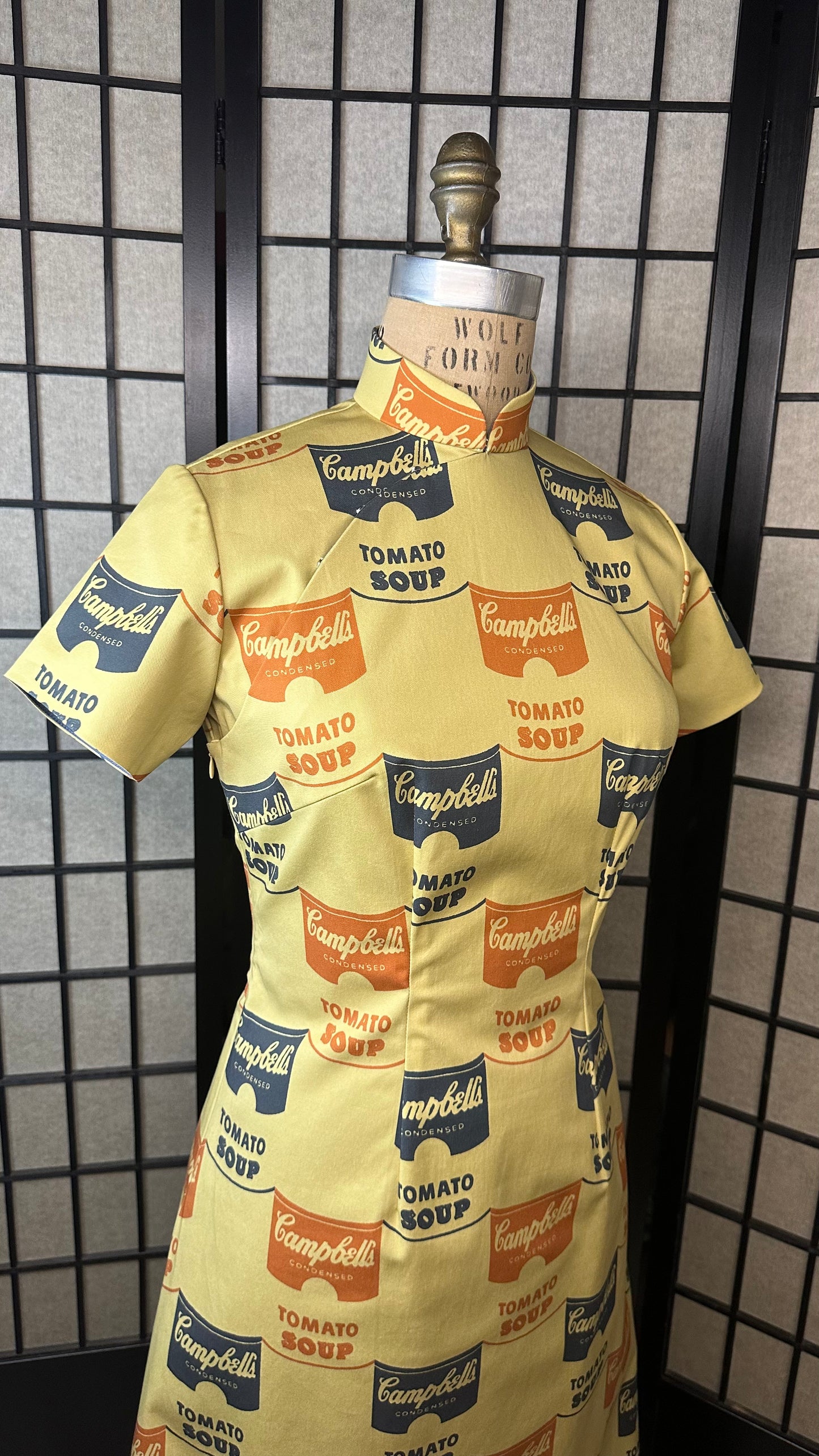🥫Campbell Soup A-Linien-Cheongsam