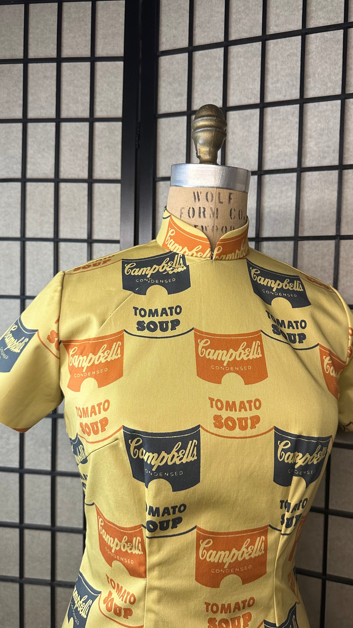 🥫Campbell Soup A-Linien-Cheongsam