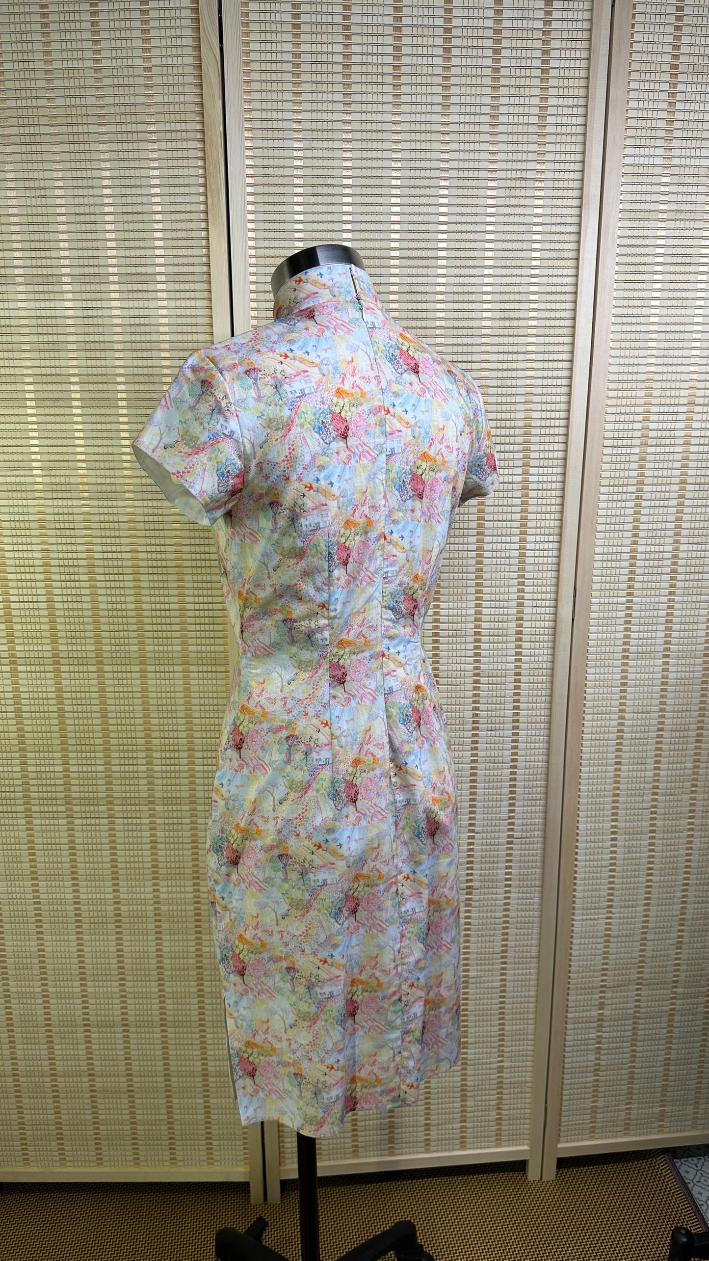 💐 Joyful Village Baumwoll-Cheongsam