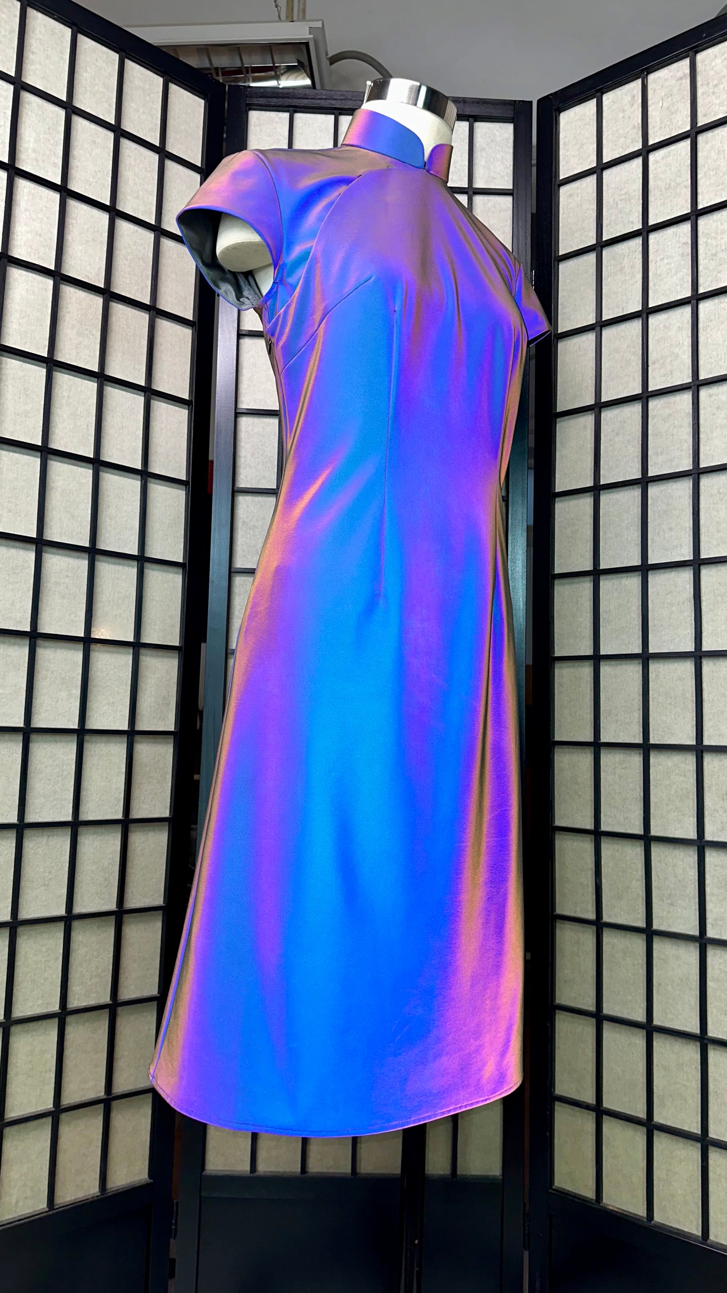 ⚡ 3M Reflective Stretchy Cheongsam A-Line