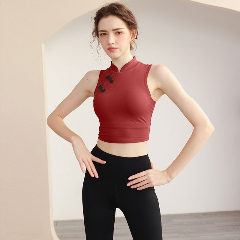 🧘🏻‍♀️ Yoga Qipao halter top