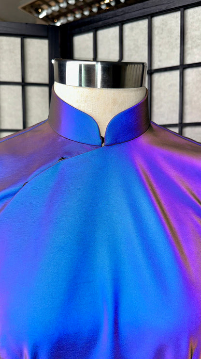 ⚡ 3M Reflective Stretchy Cheongsam A-Line