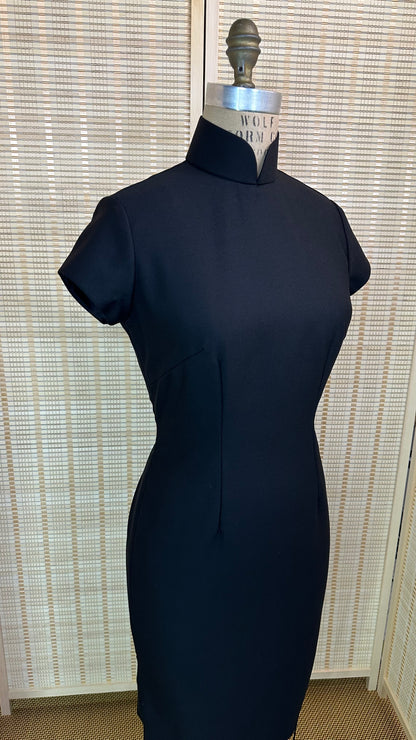 ♥ Merino Wool Little Black Cheongsam