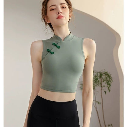 🧘🏻‍♀️ Yoga Qipao halter top