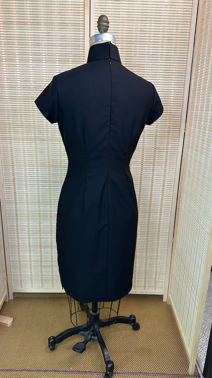 ♥ Merino Wool Little Black Cheongsam