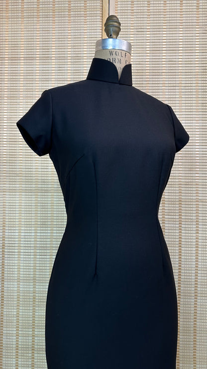 ♥ Merino Wool Little Black Cheongsam