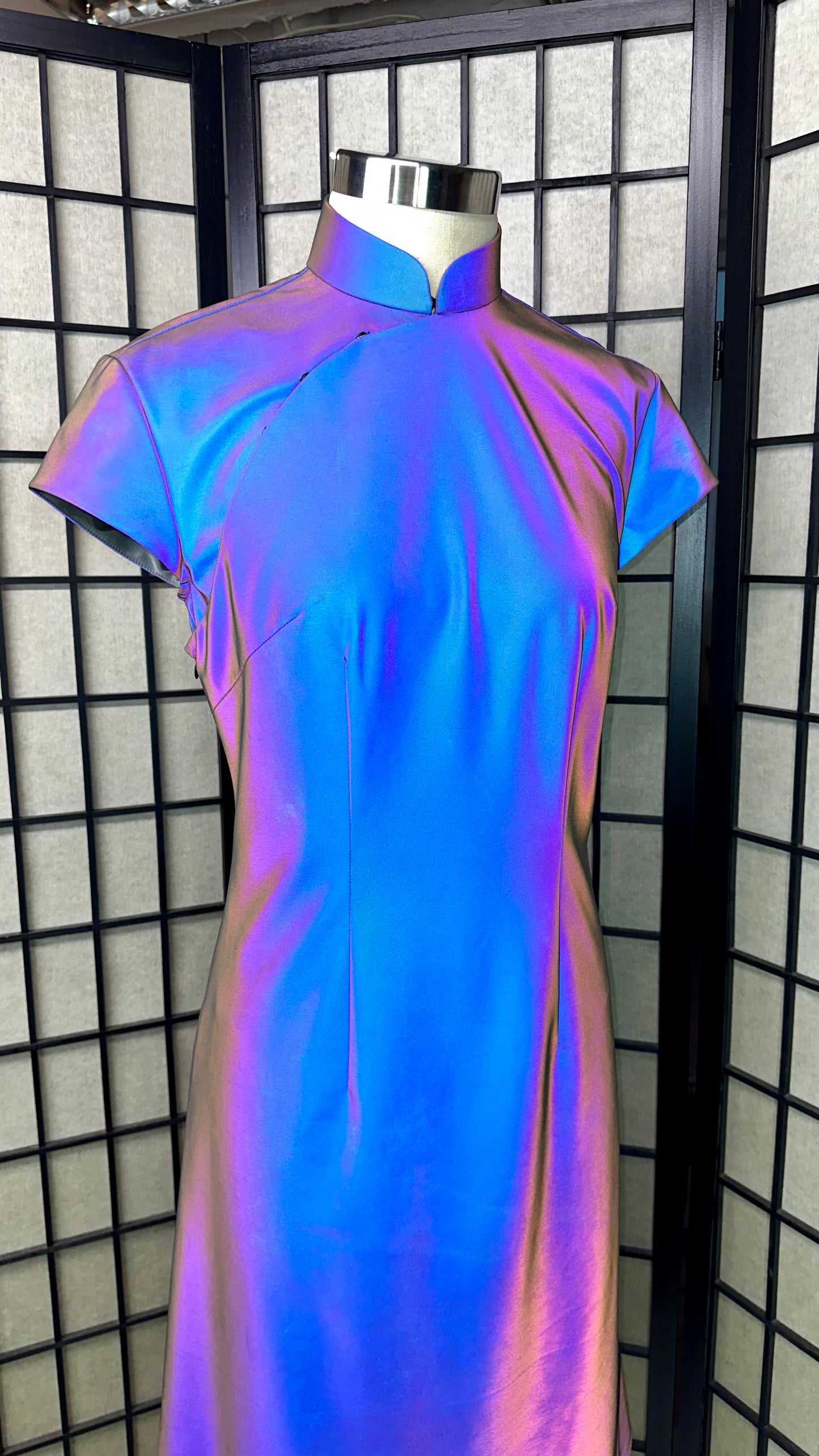 ⚡ 3M Reflective Stretchy Cheongsam A-Line