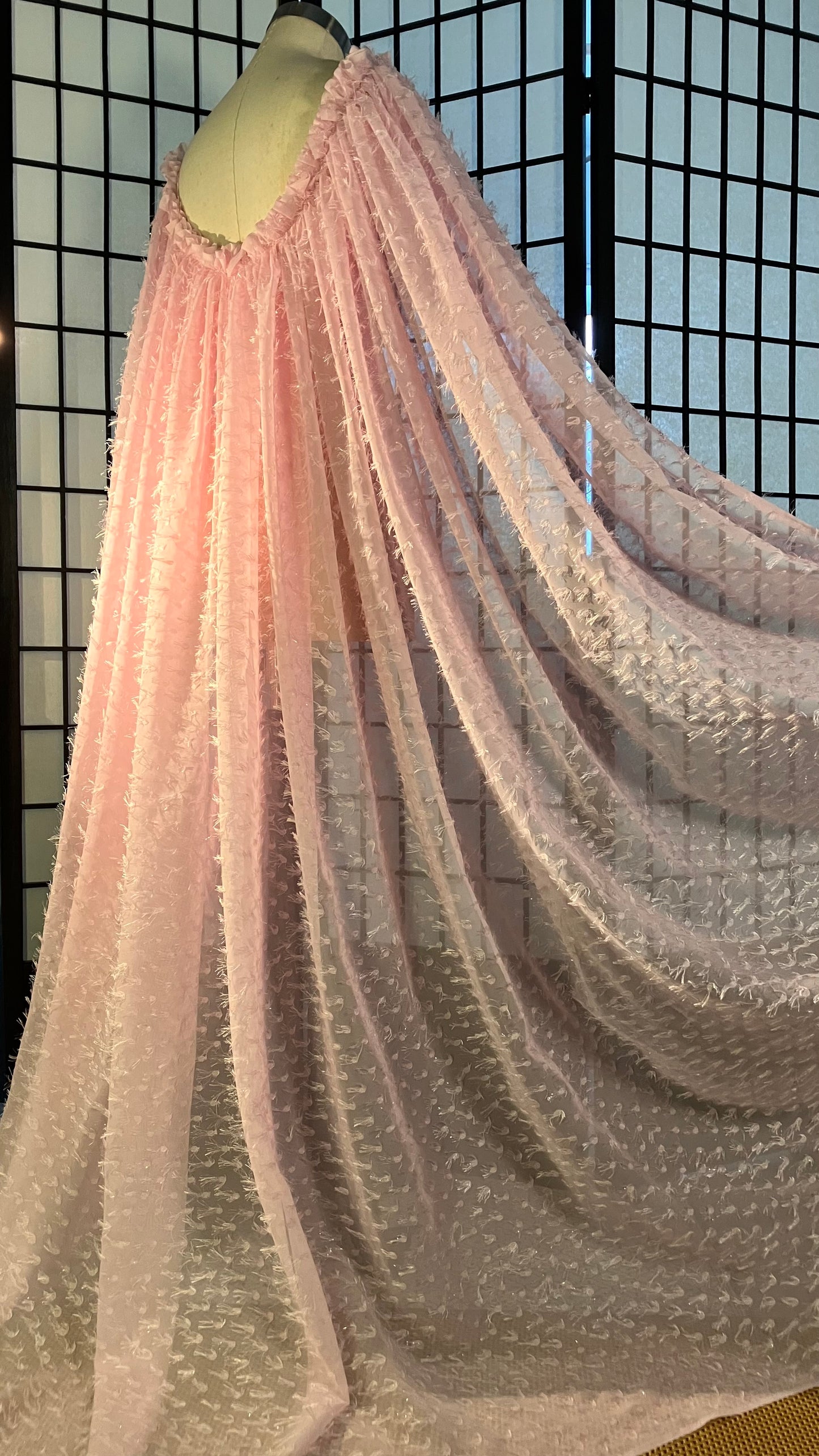 🌸Embellished chiffon Cape