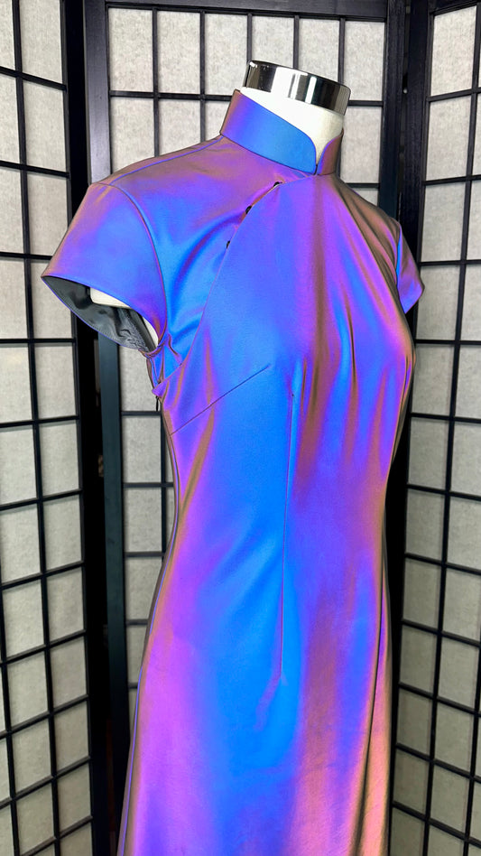 ⚡ 3M Reflective Stretchy Cheongsam A-Line