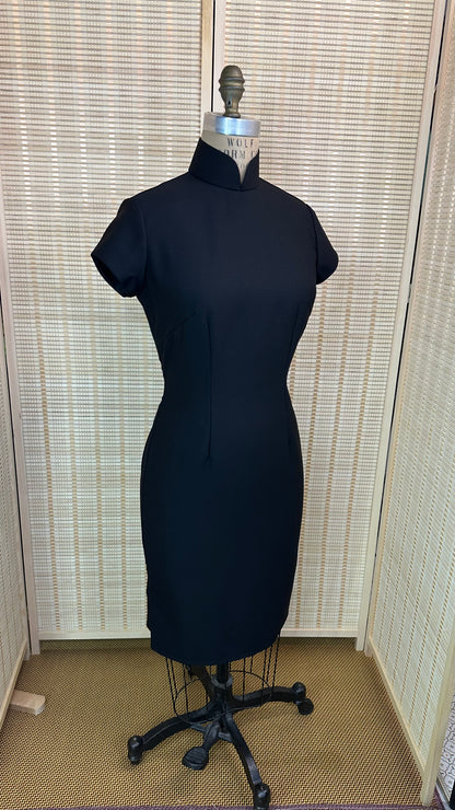 ♥ Merino Wool Little Black Cheongsam