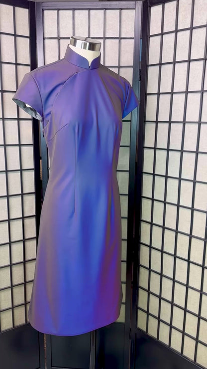 ⚡ 3M Reflective Stretchy Cheongsam A-Line