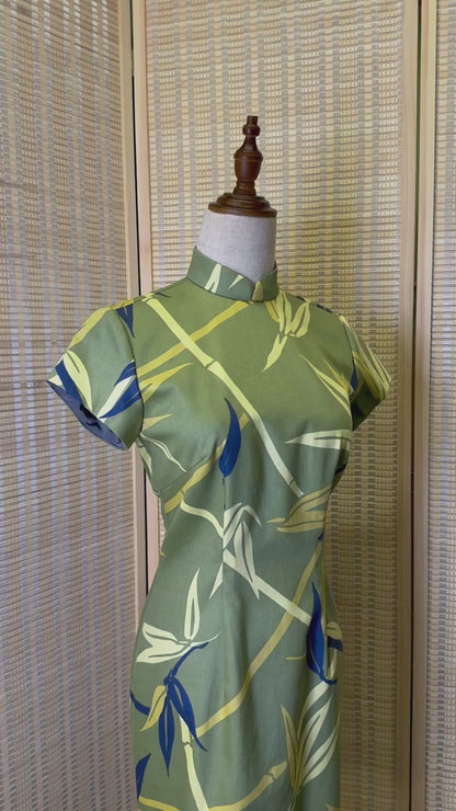 🎋 Cotton Bamboo Cheongsam