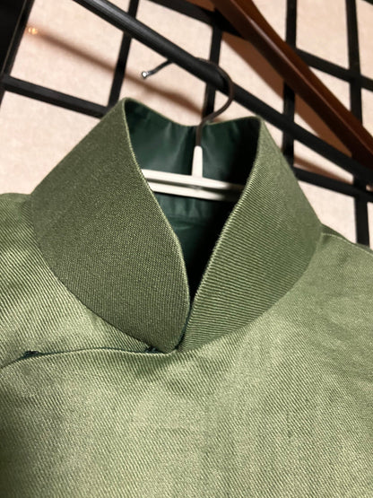 🥑 Avocado Linen Cheongsam - 企直啲 Stand Tall D