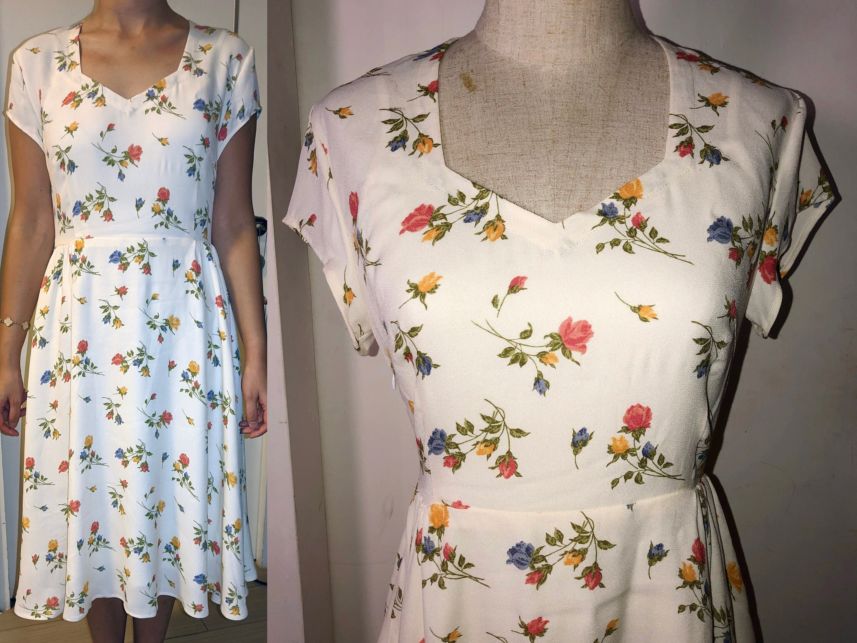 💐 Floral Swing Dress – 企直啲 Stand Tall D