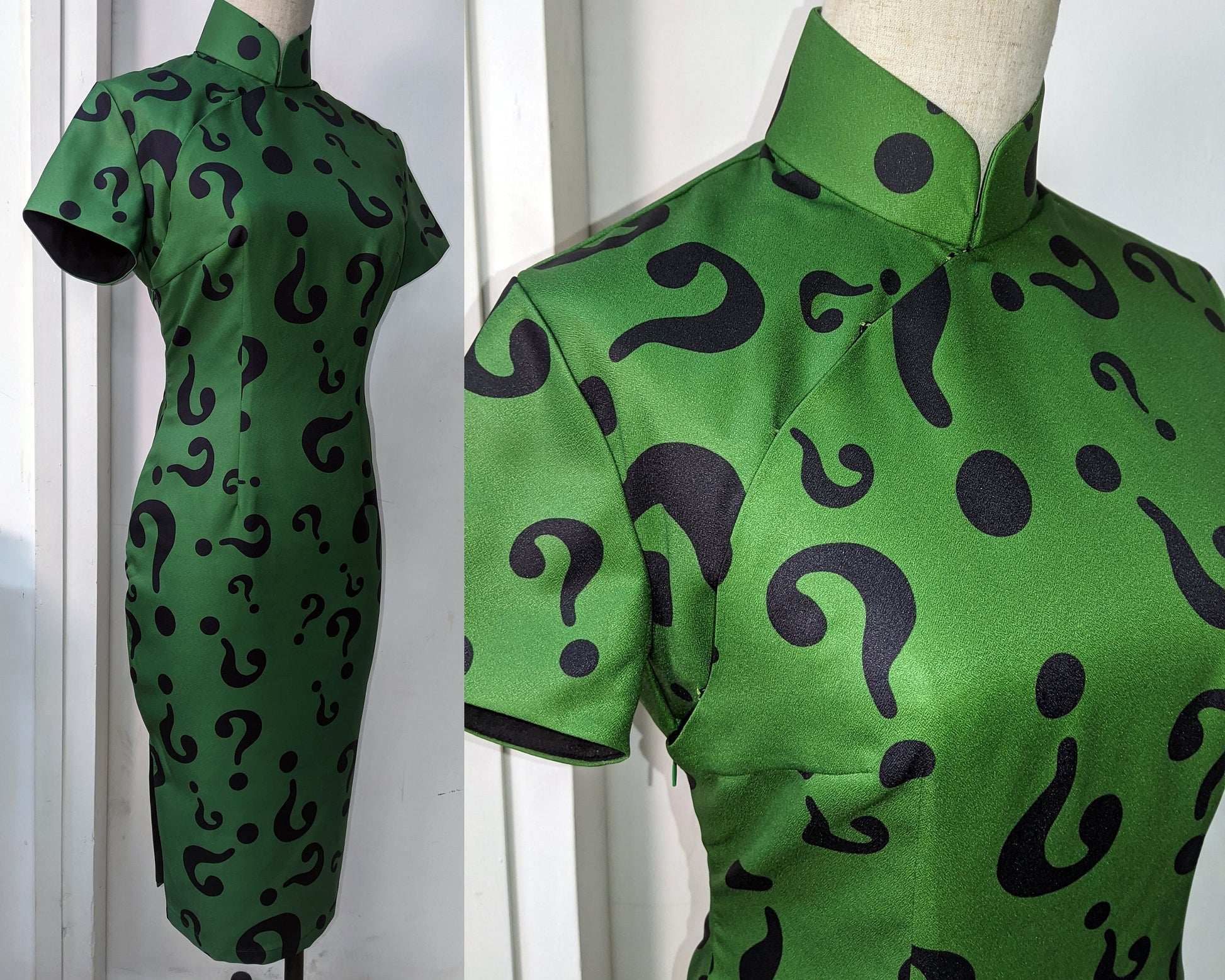 ¿? Green Riddle Cheongsam - 企直啲 Stand Tall D