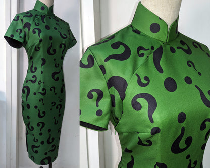 ¿? Green Riddle Cheongsam - 企直啲 Stand Tall D