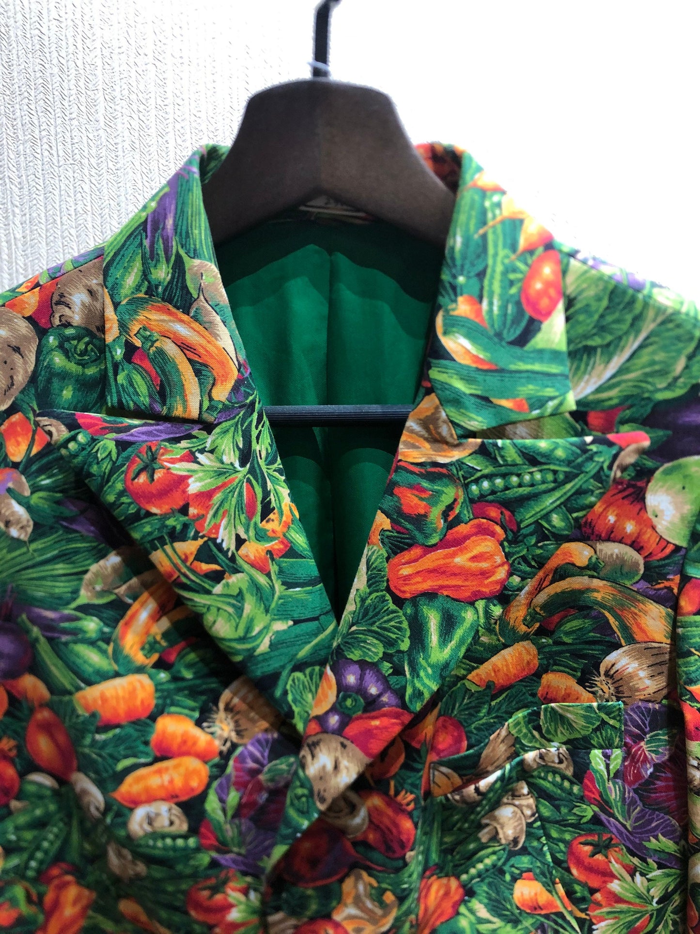 Blazer Jacket [Tailor-Made] (Fully Lined) | Eat-Your-Veggie Print | FREE SHIPPING - 企直啲 Stand Tall D