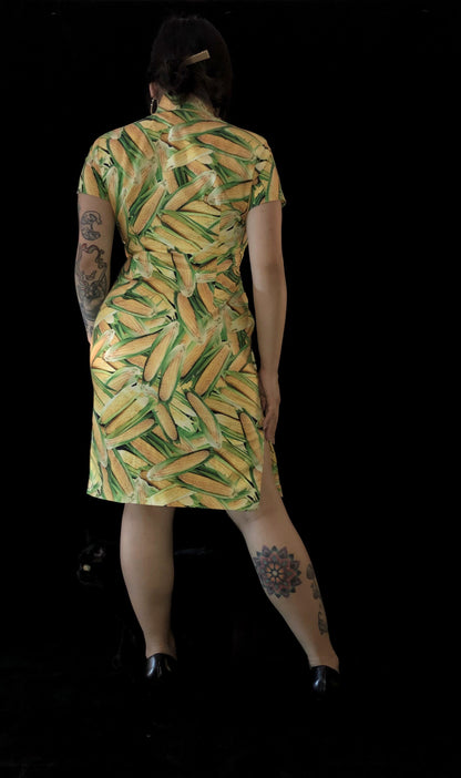 1960s Hong Kong style CheongSam Dress [Tailor-Made] | Corny printed cotton imitate authentic historical 1950s 1960s qipao any size tailor