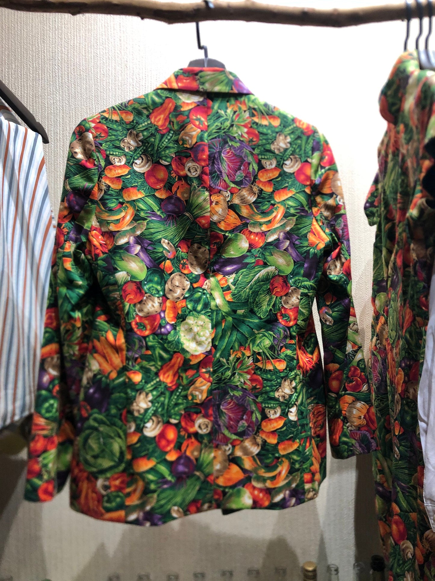 Blazer Jacket [Tailor-Made] (Fully Lined) | Eat-Your-Veggie Print | FREE SHIPPING - 企直啲 Stand Tall D