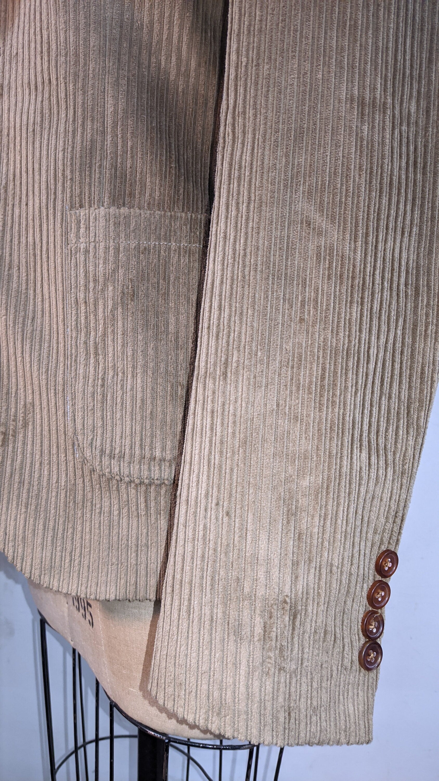 Corduroy Jacket [Tailor-Made] (Bemberg Lined) | Brown stripes texture cotton textile | bespoke make to measure tailor made jacket customize - 企直啲 Stand Tall D