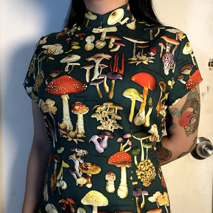 🍄 Mushroom Garden Cheongsam - 企直啲 Stand Tall D