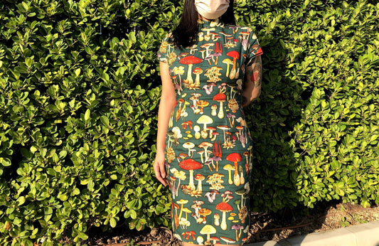 🍄 Mushroom Garden Cheongsam - 企直啲 Stand Tall D