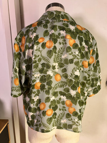 🍊Orange Peach Aloha Shirt - 企直啲 Stand Tall D