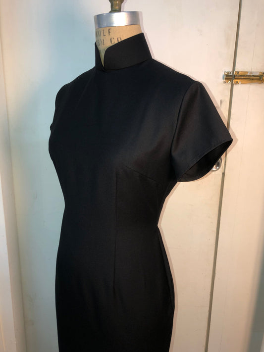 ♥ Silk Wool Little Black Cheongsam - 企直啲 Stand Tall D