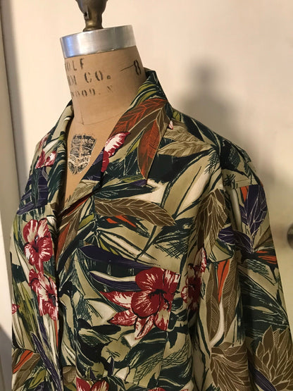 🌴 Tropical Floral Aloha Shirt - 企直啲 Stand Tall D